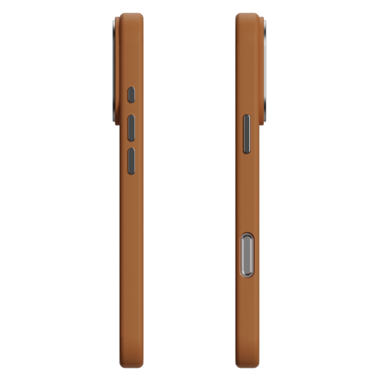 CaseRaga Premium Silicone Case for iPhone 17 Pro Max – Cognac Brown