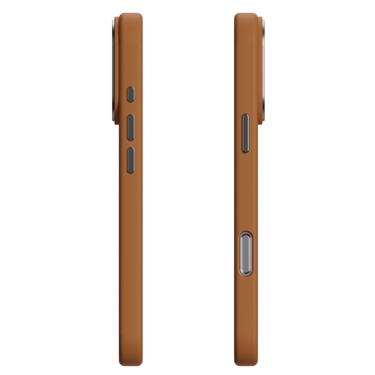 CaseRaga Premium Silicone Case for iPhone 17 Pro Max – Cognac Brown