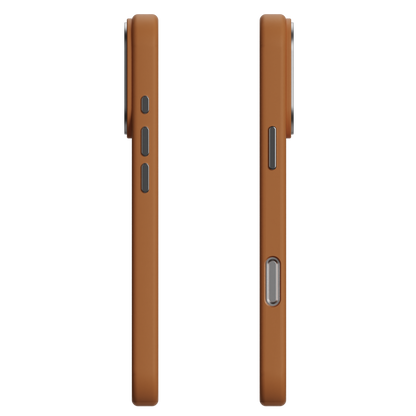 CaseRaga Premium Silicone Case for iPhone 17 Pro Max – Cognac Brown