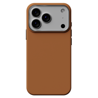 CaseRaga Premium Silicone Case for iPhone 17 Pro Max – Cognac Brown